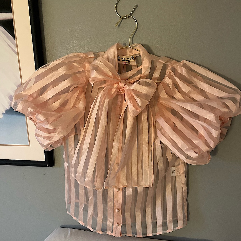 Tea & Cup Boutique Blouse in light pink 🎀